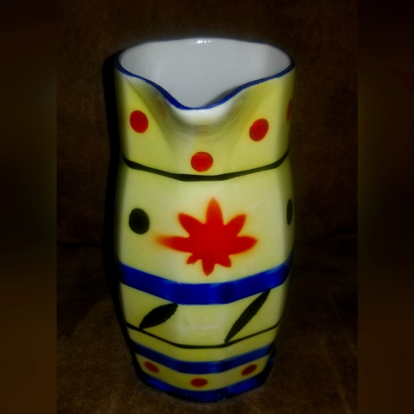 Antique Ceramic Creamer or Pitcher from Czechoslovakia 1/3 L - Picture 3 of 4